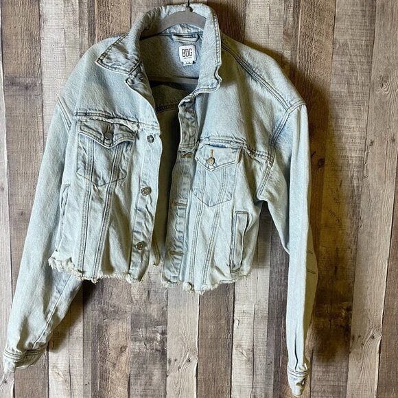 Urban Outfitters BDG Raw Edge Denim Trucker Jacket - Picture 1 of 8